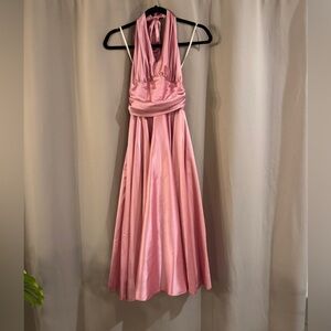 Beleza Pink Halter Dress